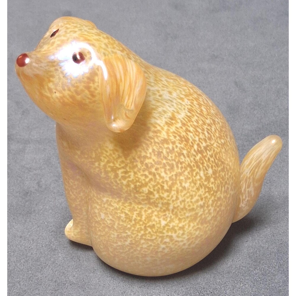 Orient & Flume Yellow Dog Figure Signed Sillars 15525
